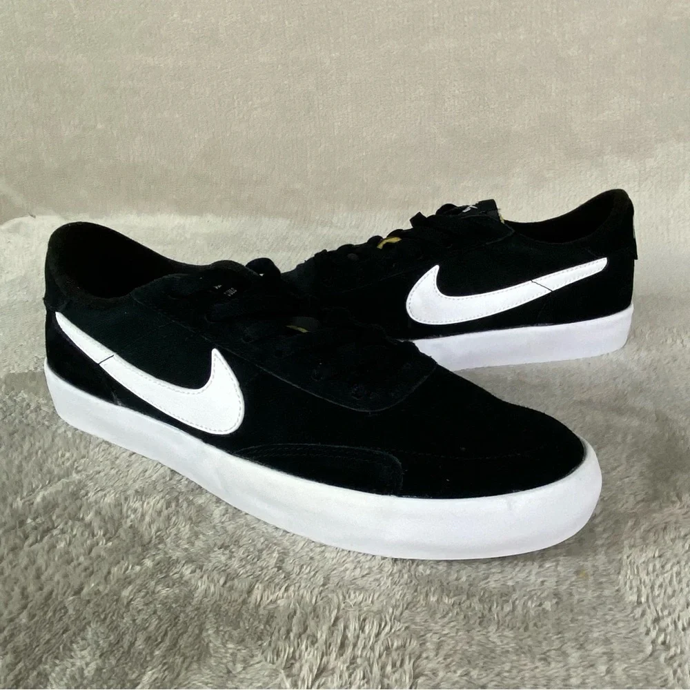 Nike SB Heritage Vulc Mens Sneakers‎ Shoes Size 9 Black White Suede NEW